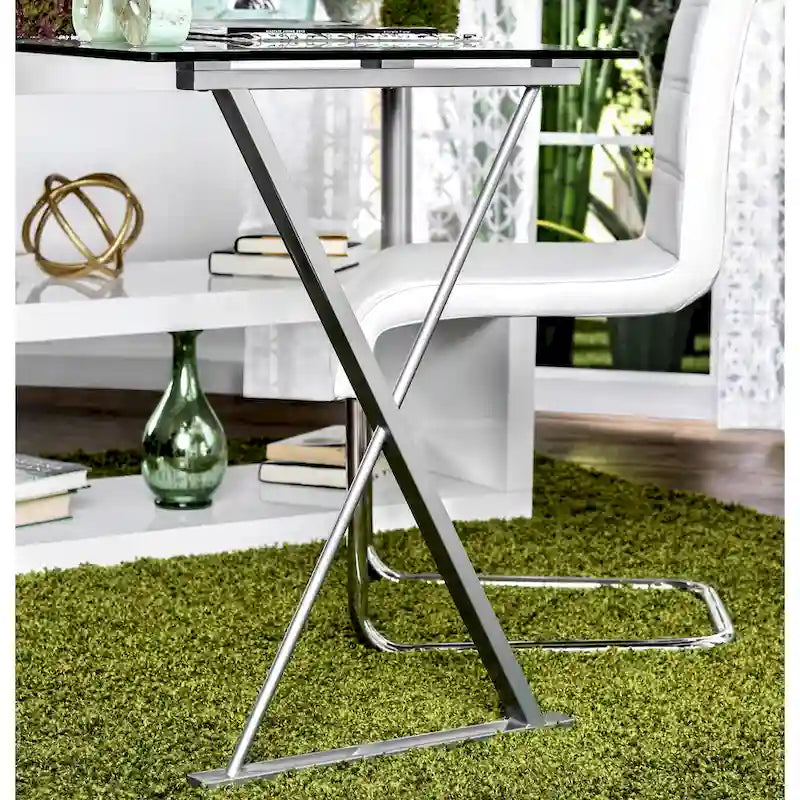 Marisa Contemporary 59-inch Metal Convertible Computer Desk by Furniture of America