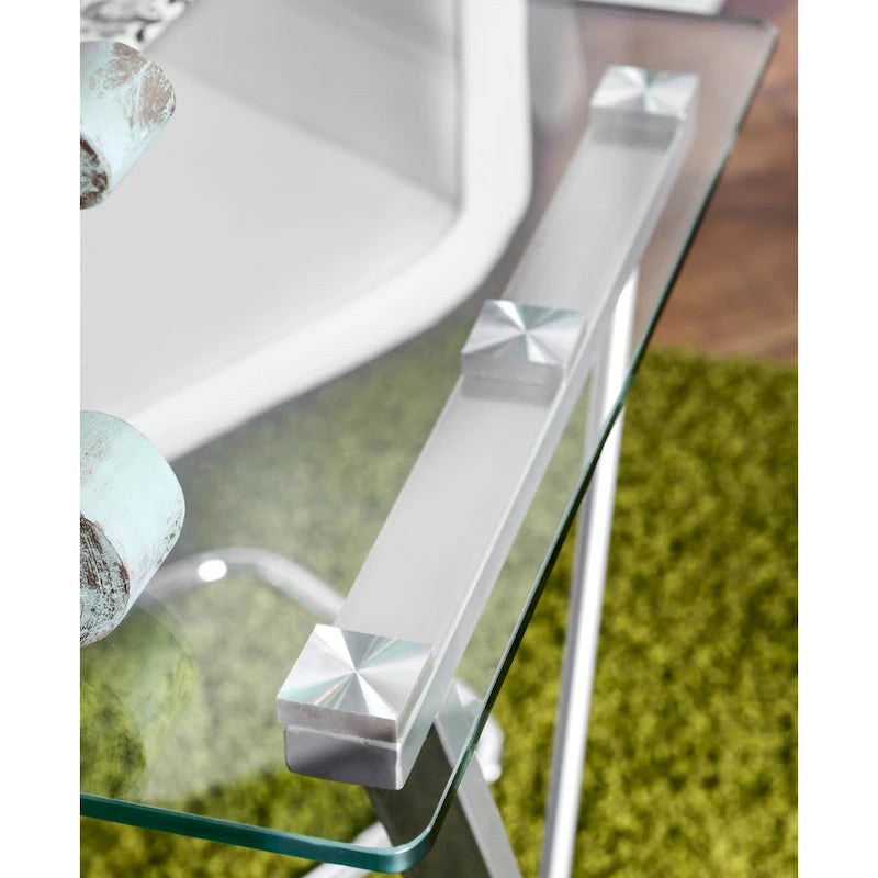 Marisa Contemporary 59-inch Metal Convertible Computer Desk by Furniture of America