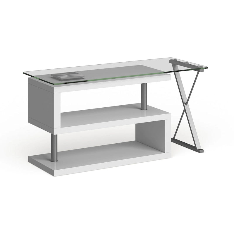 Marisa Contemporary 59-inch Metal Convertible Computer Desk by Furniture of America