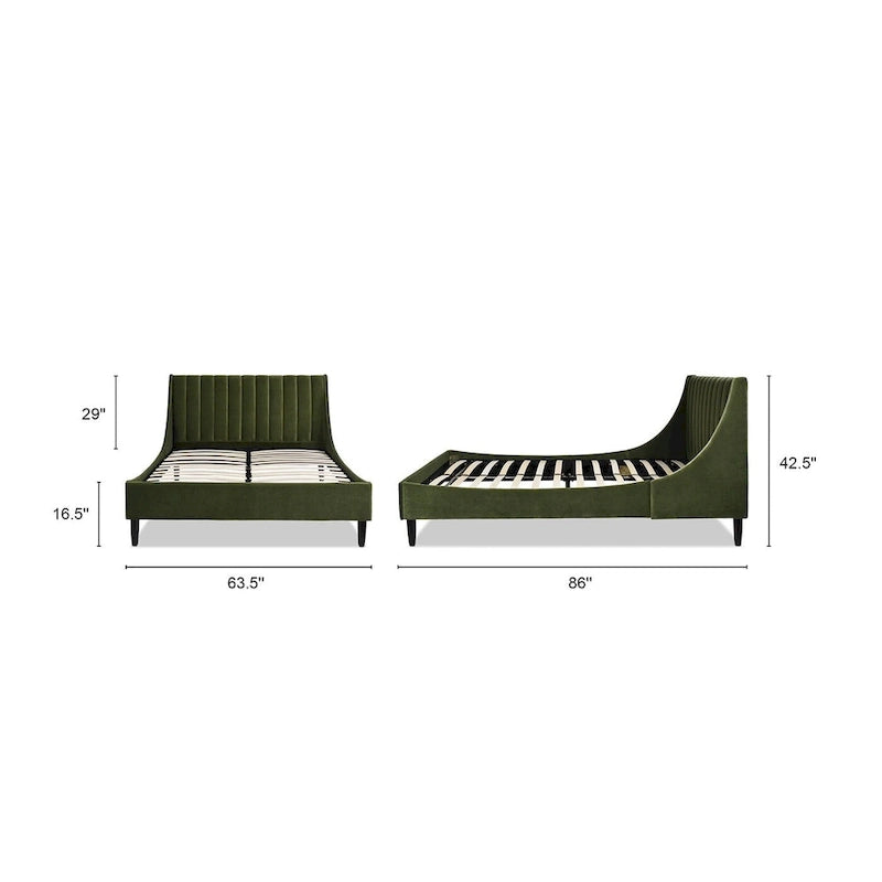 Aspen Vertical Tufted Upholstered Platform Bed
