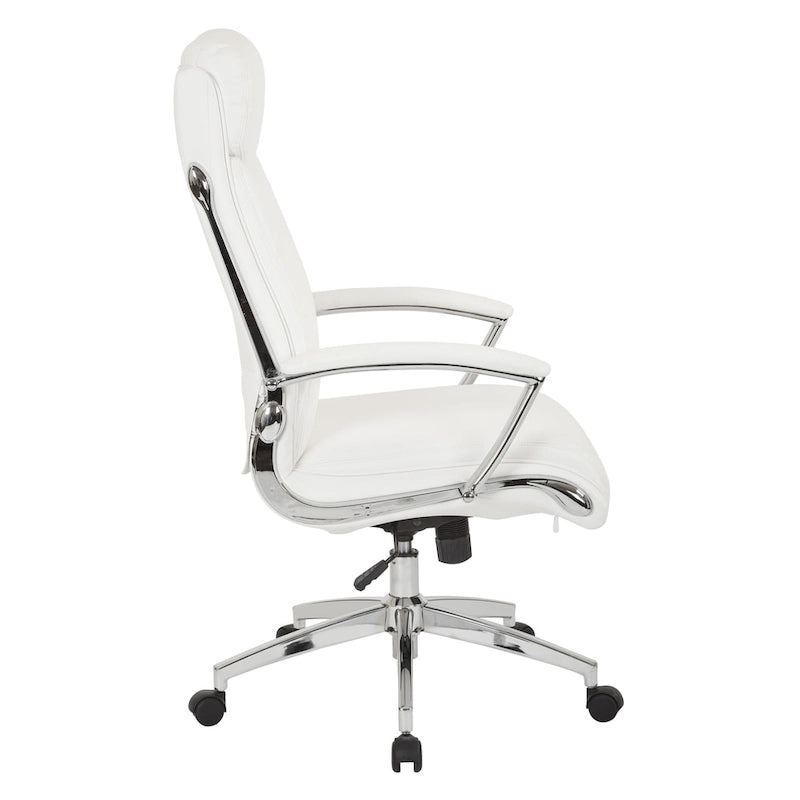 Work Smart Executive Faux Leather High Back Chair