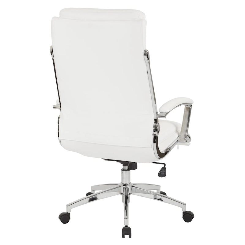 Work Smart Executive Faux Leather High Back Chair