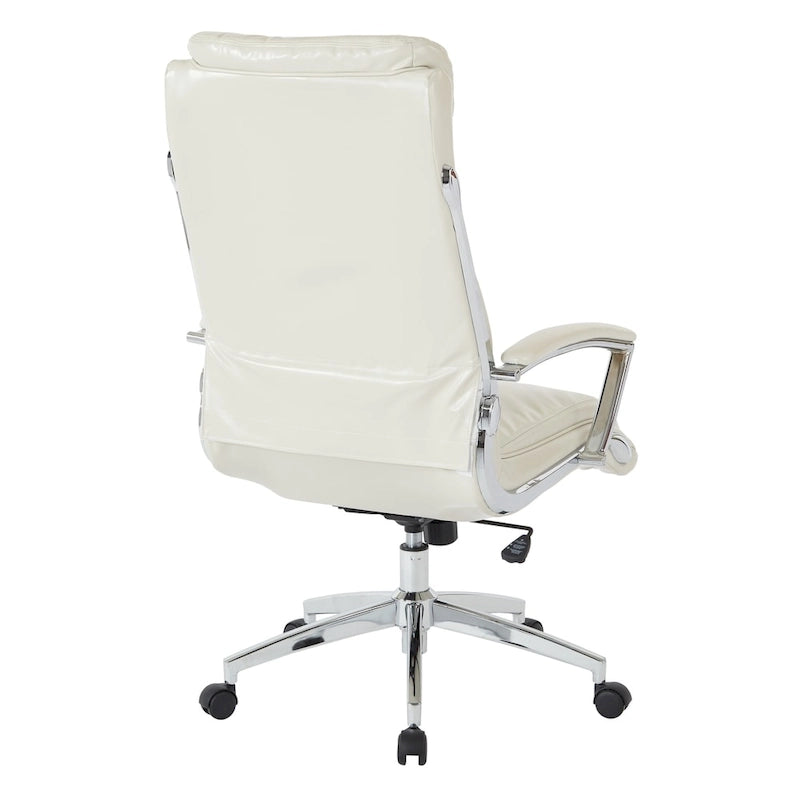 Work Smart Executive Faux Leather High Back Chair