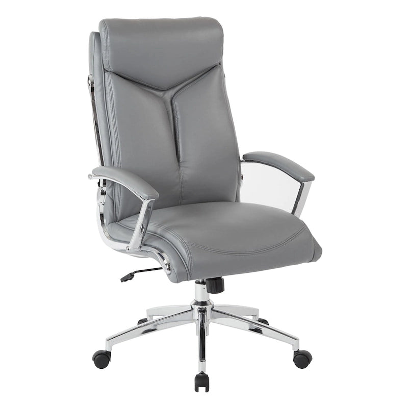 Work Smart Executive Faux Leather High Back Chair