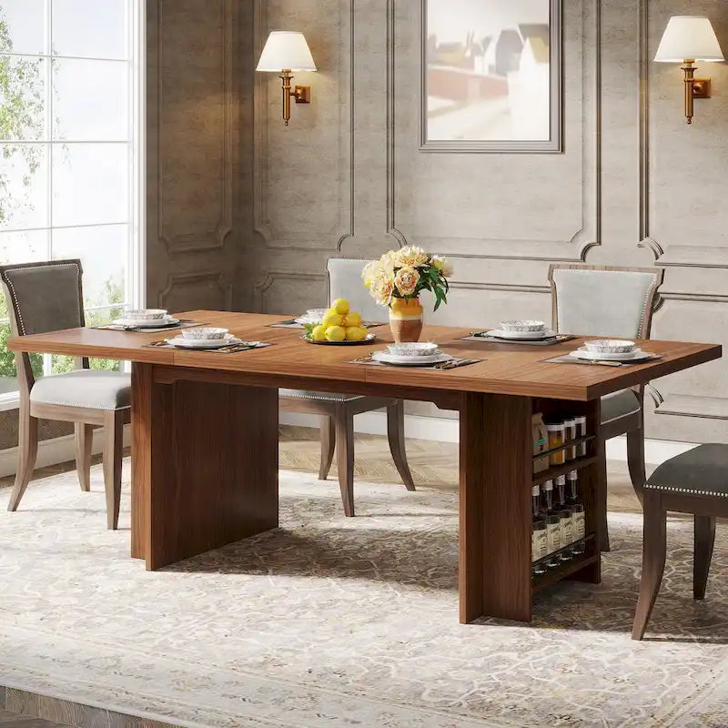 63-in Large Executive Desk, Home Office Desk Large Computer Writing Table with Storage
