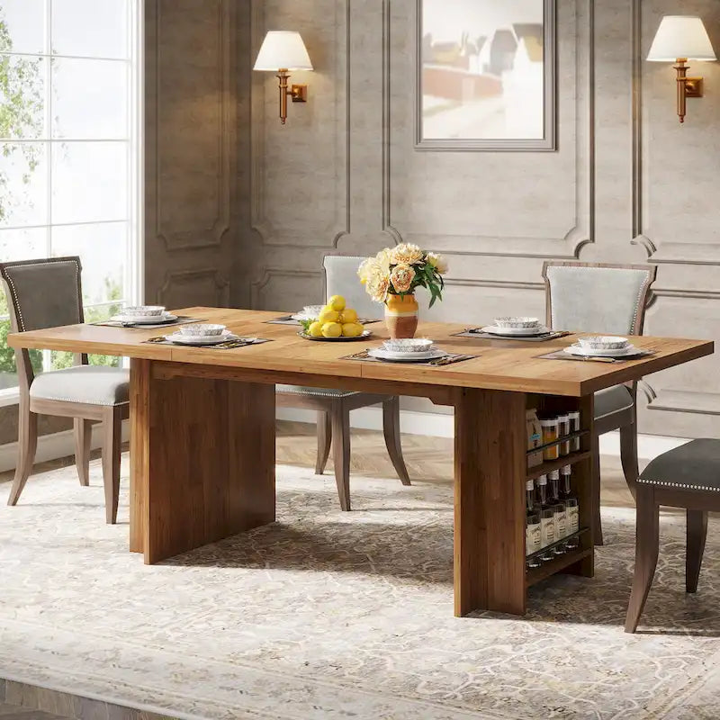 63-in Large Executive Desk, Home Office Desk Large Computer Writing Table with Storage