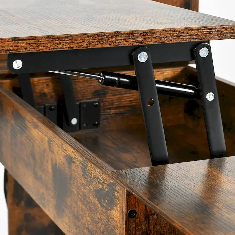 Moasis 59 L Shaped Desk Corner LED Computer Gaming Desk with File Cabinet and Lift Table Top