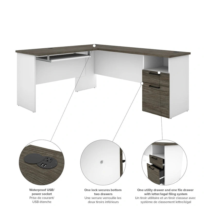 Bestar Norma U-shaped Desk