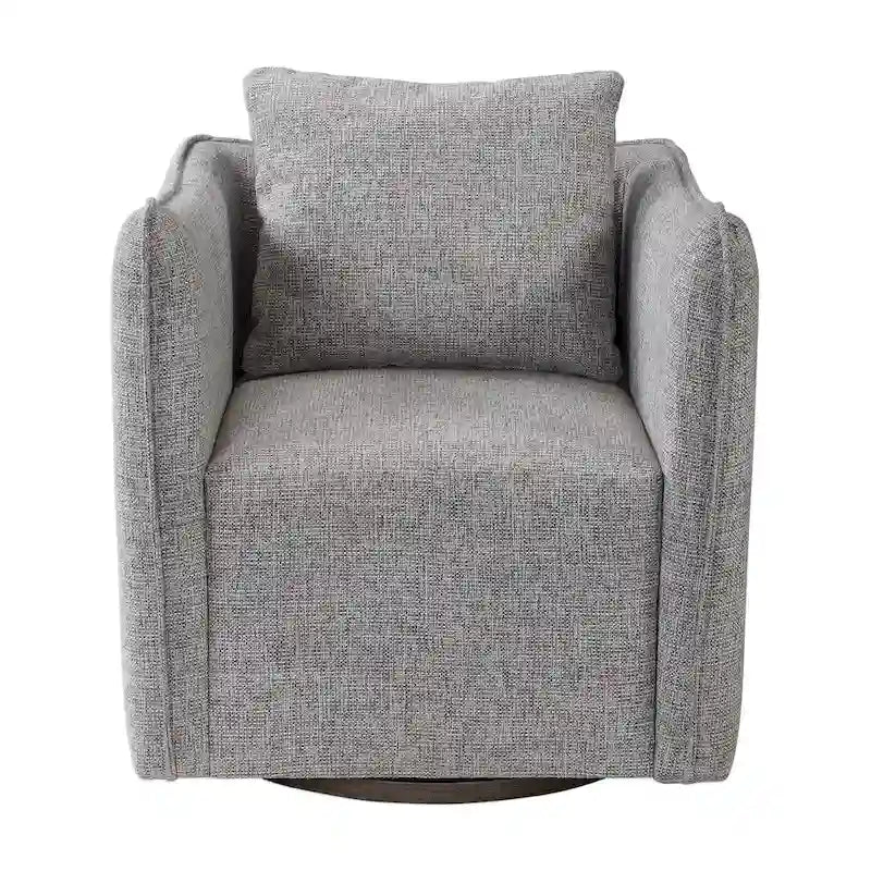 Uttermost Corben Weathered Grey Swivel Chair