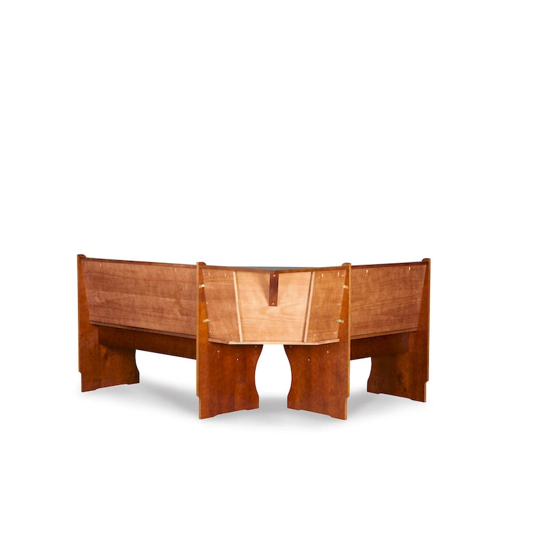 Linon Riki Corner Bench Dark Brown