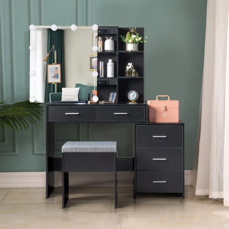 Makeup Table Set with Led Lights