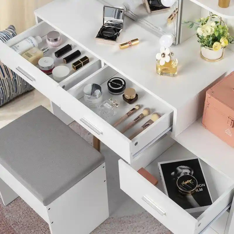 Makeup Table Set with Led Lights