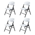 Karlhome Outdoor/Indoor HDPE Stackable Folding Chair 2-Pack 4-Pack