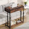 Mobile Portable Desk with Drawers, Adjustable Laptop Desk