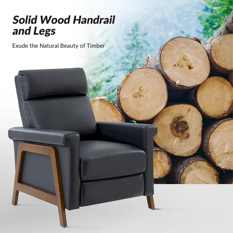 Jaime Modern Genuine Leather Power Recliner Built in USB Ports Set of 2 by HULALA HOME