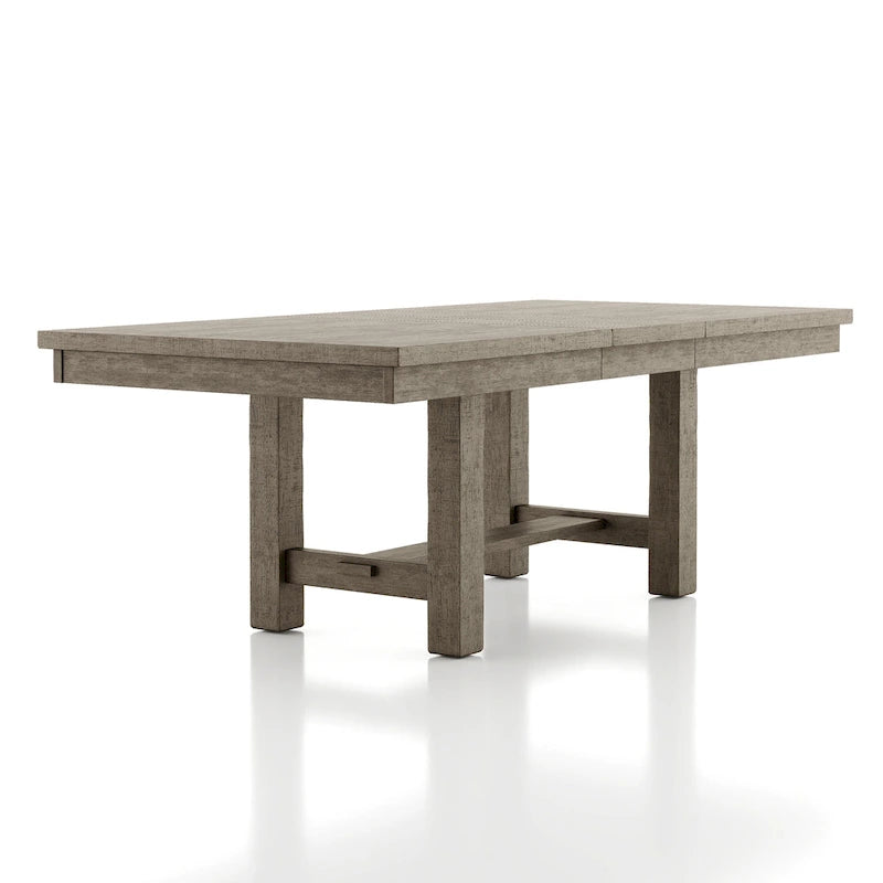 Jusk Rustic Grey Wood 7-Piece Dining Table Set by Furniture of America