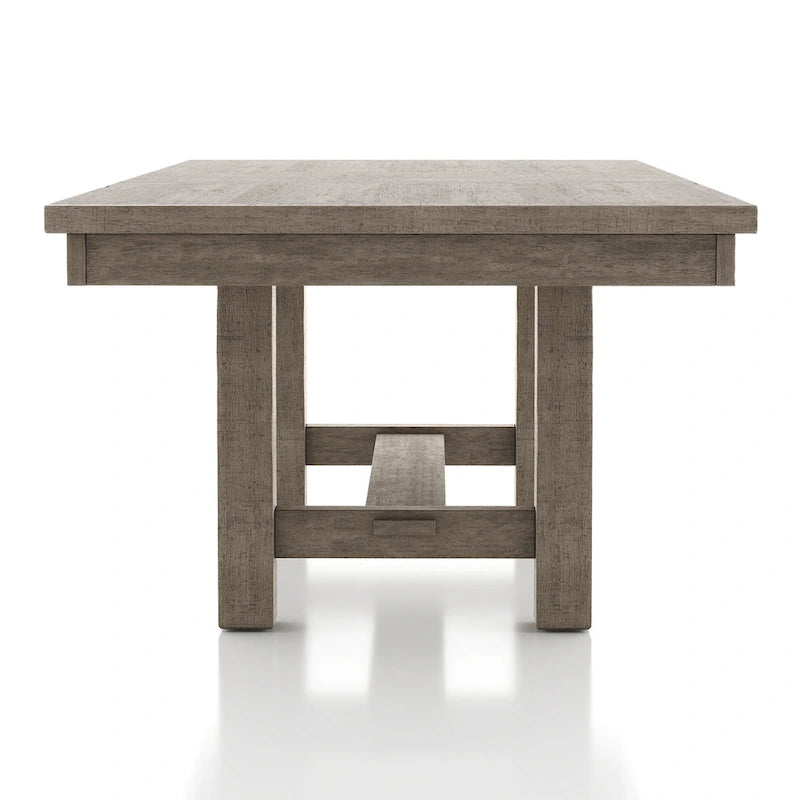 Jusk Rustic Grey Wood 7-Piece Dining Table Set by Furniture of America