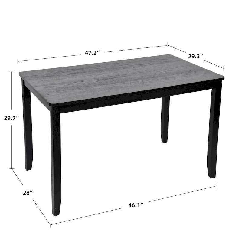 Solid Wood 47 Length Dining Room Table (Chairs Not Included)