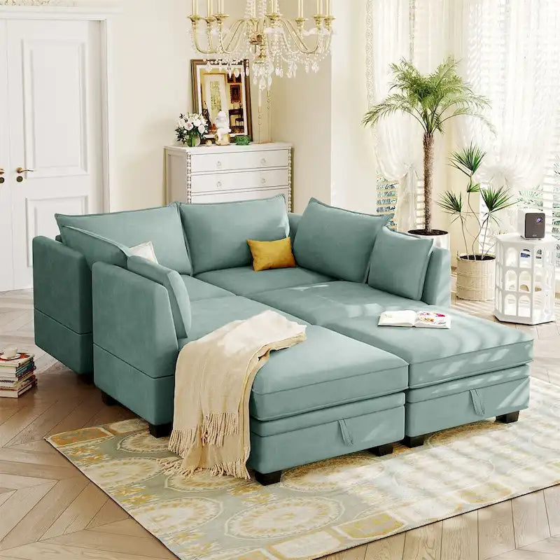 Merax Modern Large U-Shape Modular Sectional Sofa