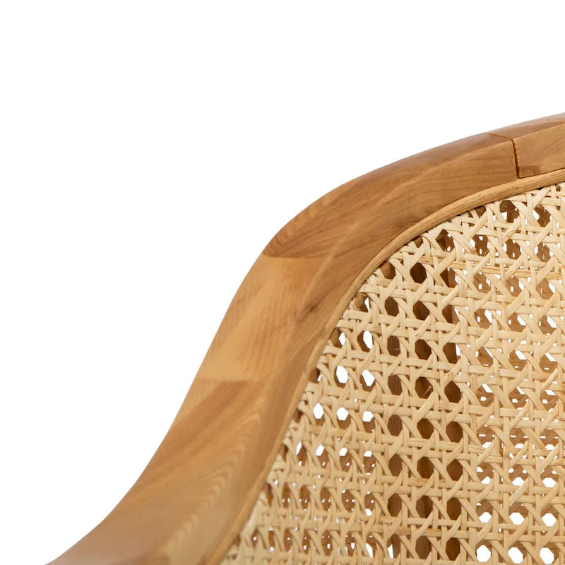 SAFAVIEH Couture Dominica Rattan Dining Chair - 23.4 W x 22.8 L x 33.6 H - 23W x 23D x 34H