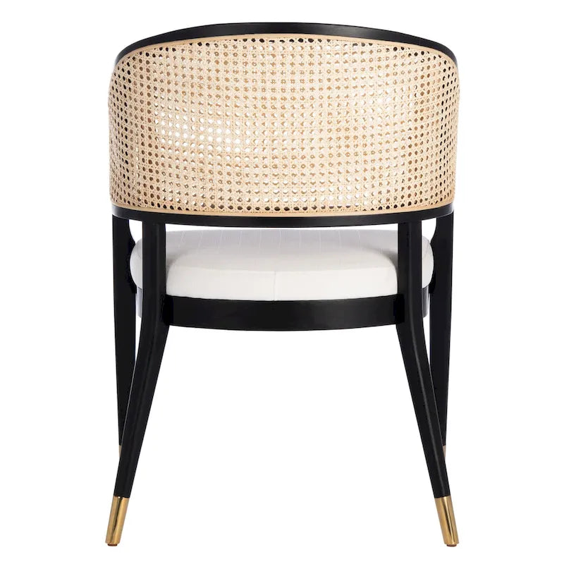 SAFAVIEH Couture Dominica Rattan Dining Chair - 23.4 W x 22.8 L x 33.6 H - 23W x 23D x 34H