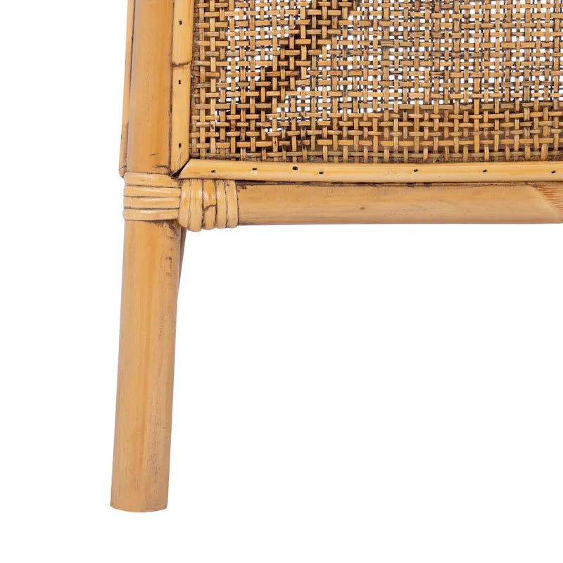 SAFAVIEH Adline Rattan Honey Brown Accent Chair with Cushion - 29.9 W x 25.6 L x 31.5 H - 30Wx26Dx32H