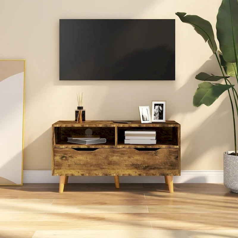 vidaXL TV Stand TV Console Sideboard TV Unit Home Media Unit Engineered Wood - 35.4 x 15.7 x 19.1