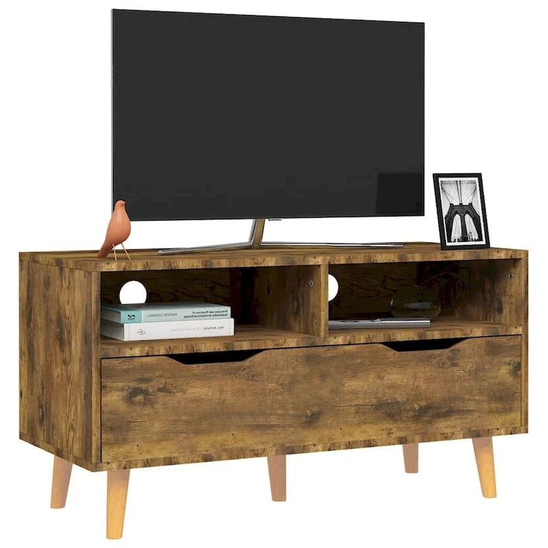 vidaXL TV Stand TV Console Sideboard TV Unit Home Media Unit Engineered Wood - 35.4 x 15.7 x 19.1