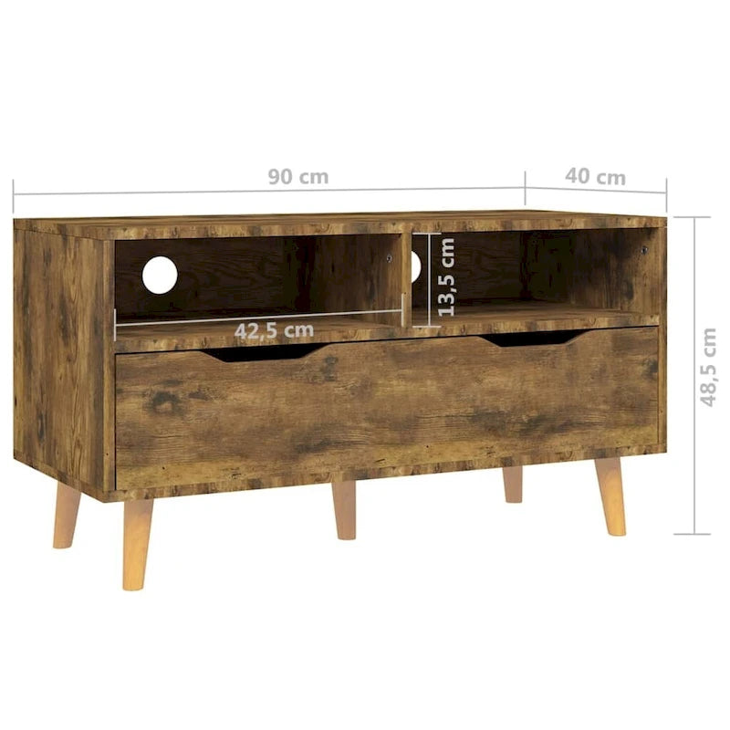 vidaXL TV Stand TV Console Sideboard TV Unit Home Media Unit Engineered Wood - 35.4 x 15.7 x 19.1