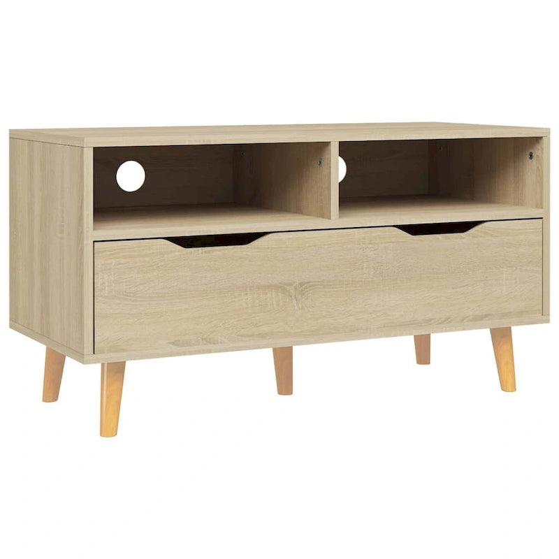 vidaXL TV Stand TV Console Sideboard TV Unit Home Media Unit Engineered Wood - 35.4 x 15.7 x 19.1