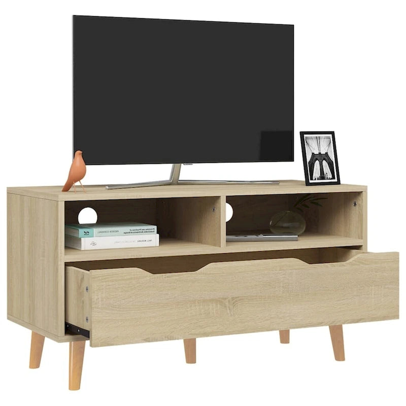 vidaXL TV Stand TV Console Sideboard TV Unit Home Media Unit Engineered Wood - 35.4 x 15.7 x 19.1