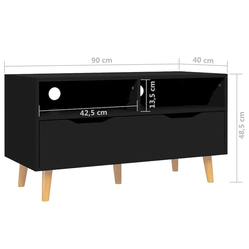 vidaXL TV Stand TV Console Sideboard TV Unit Home Media Unit Engineered Wood - 35.4 x 15.7 x 19.1