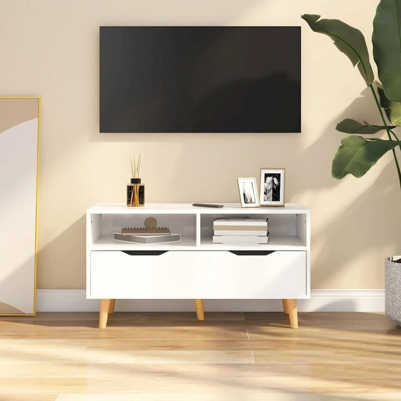 vidaXL TV Stand TV Console Sideboard TV Unit Home Media Unit Engineered Wood - 35.4 x 15.7 x 19.1
