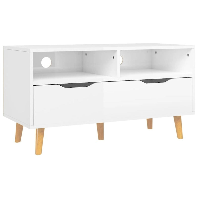 vidaXL TV Stand TV Console Sideboard TV Unit Home Media Unit Engineered Wood - 35.4 x 15.7 x 19.1