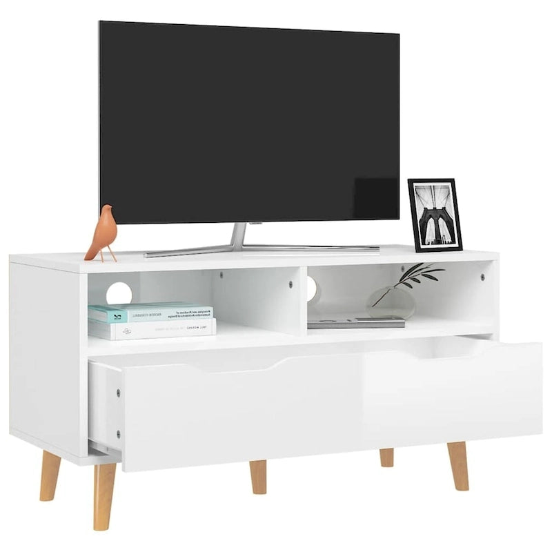 vidaXL TV Stand TV Console Sideboard TV Unit Home Media Unit Engineered Wood - 35.4 x 15.7 x 19.1