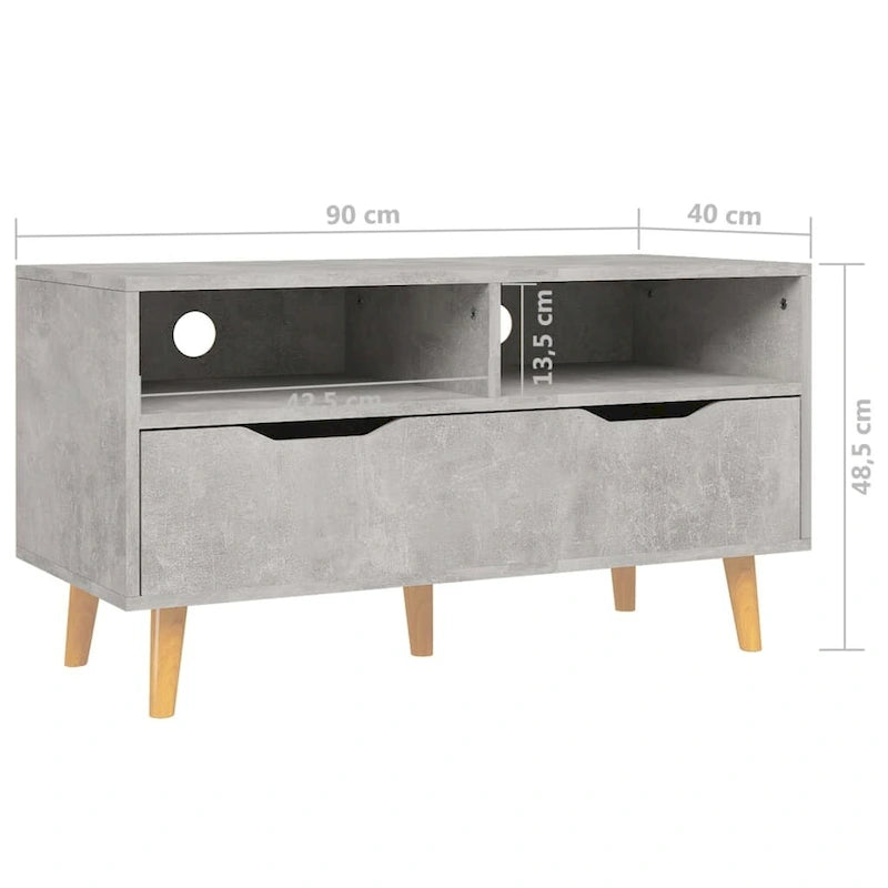 vidaXL TV Stand TV Console Sideboard TV Unit Home Media Unit Engineered Wood - 35.4 x 15.7 x 19.1