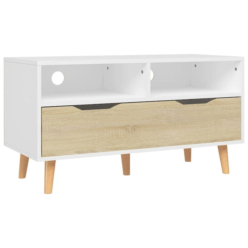 vidaXL TV Stand TV Console Sideboard TV Unit Home Media Unit Engineered Wood - 35.4 x 15.7 x 19.1