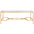 SAFAVIEH Sondra Gold Coffee Table - 48 x 23 x 18 - 48Wx23Dx18H