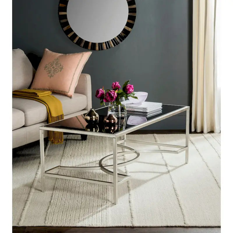 SAFAVIEH Sondra Gold Coffee Table - 48 x 23 x 18 - 48Wx23Dx18H