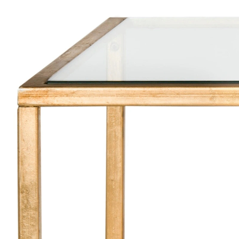 SAFAVIEH Sondra Gold Coffee Table - 48 x 23 x 18 - 48Wx23Dx18H