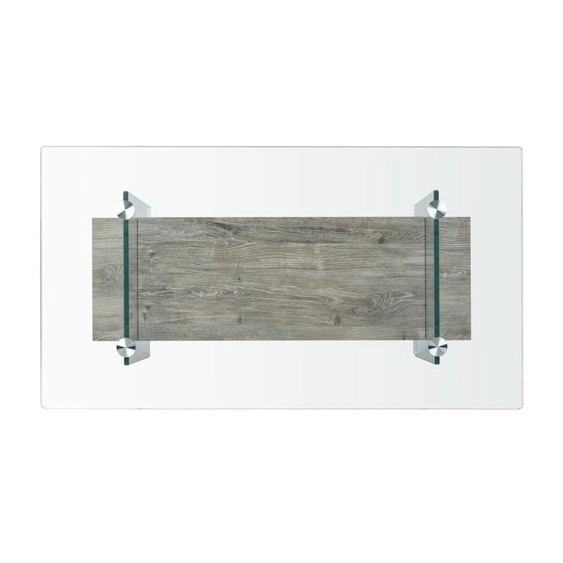 SAFAVIEH Gennie Modern Glass Coffee Table - 43.3 x 23.6 x 16.5 - 43Wx24Dx17H