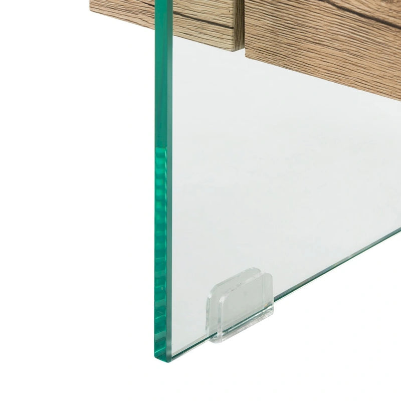 SAFAVIEH Gennie Modern Glass Coffee Table - 43.3 x 23.6 x 16.5 - 43Wx24Dx17H