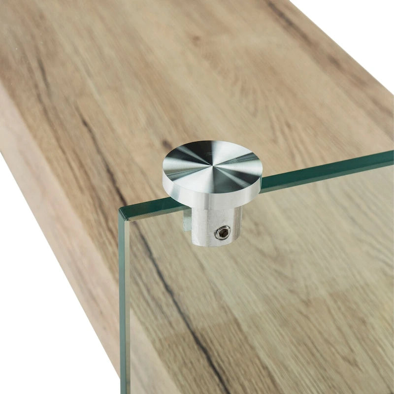 SAFAVIEH Gennie Modern Glass Coffee Table - 43.3 x 23.6 x 16.5 - 43Wx24Dx17H