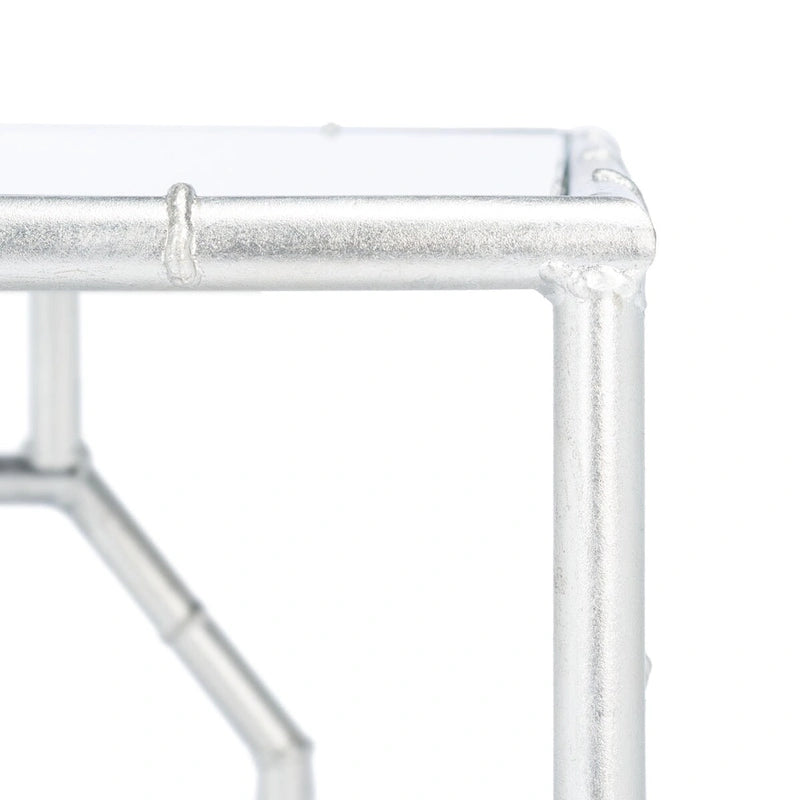 SAFAVIEH Treasures Jeljazka Silver/ Mirror Top Accent Table - 19 x 19 x 19 - 19Wx19Dx19H
