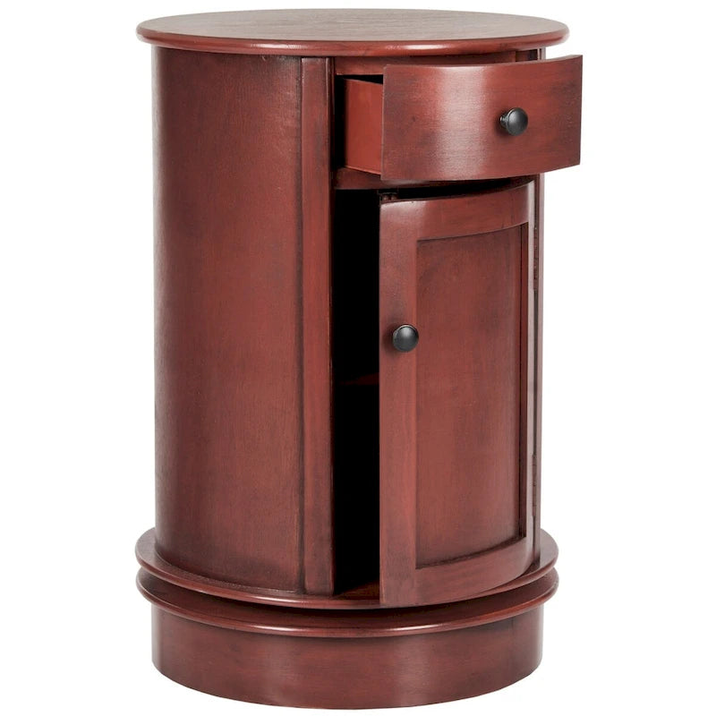 SAFAVIEH Celestia Grey Swivel Storage Accent Table - 18Wx18Dx26H