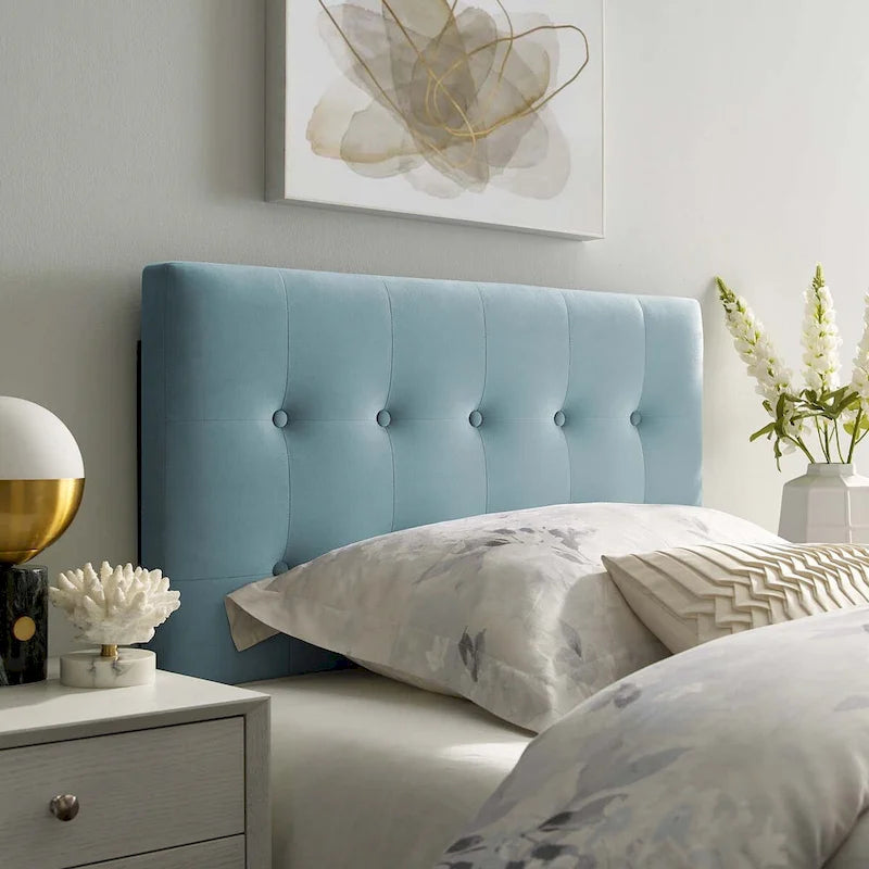 Emily Twin Tufted Performance Velvet Headboard