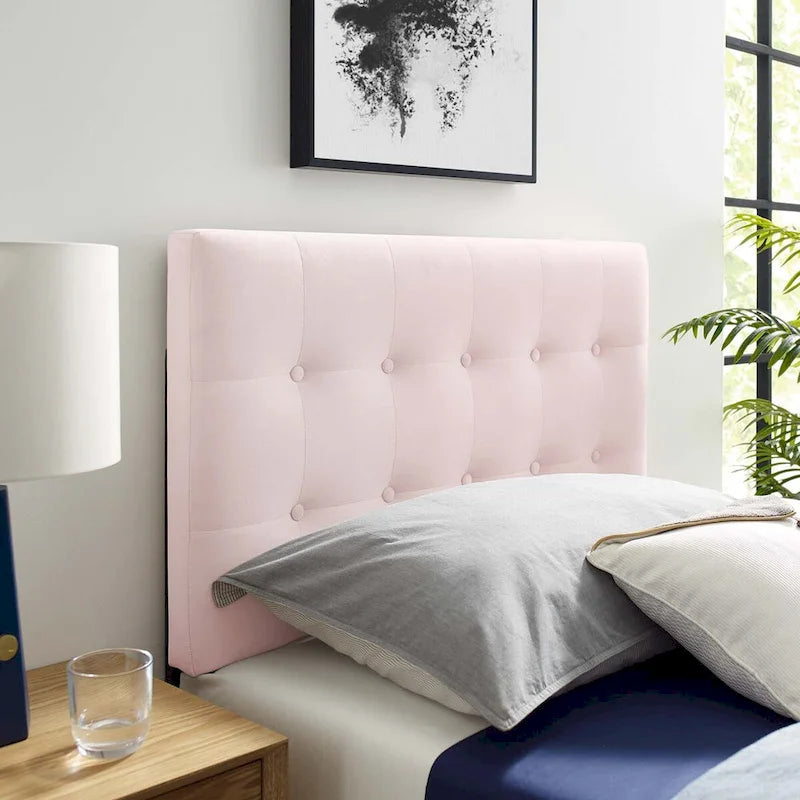 Emily Twin Tufted Performance Velvet Headboard