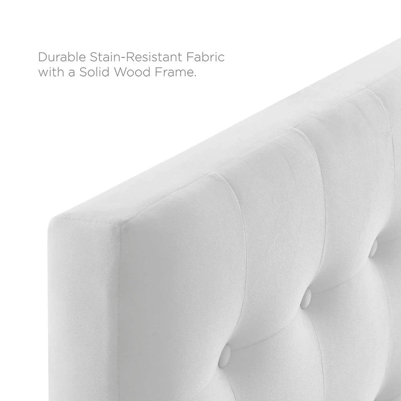 Emily Twin Tufted Performance Velvet Headboard