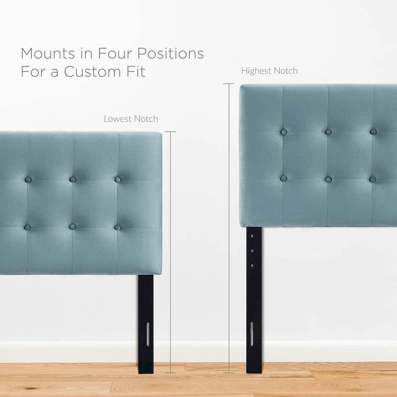 Emily Twin Tufted Performance Velvet Headboard