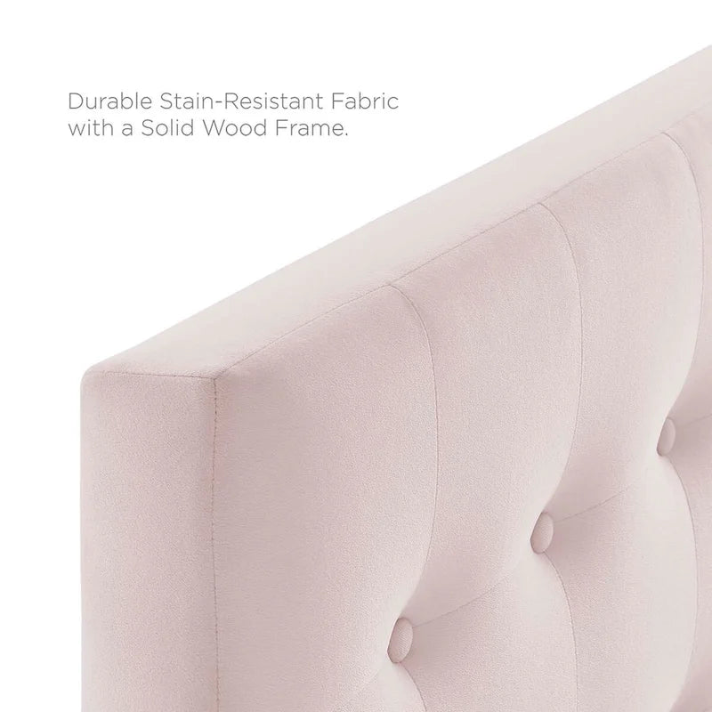 Emily Twin Tufted Performance Velvet Headboard